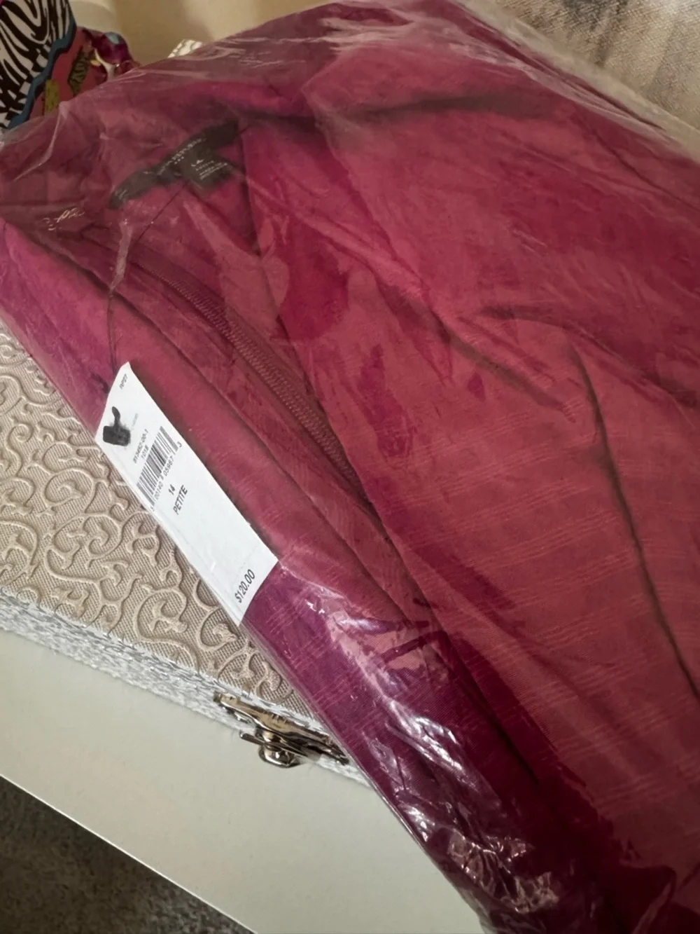 Banana Republic Textured Magenta Dress NWT - Picture 5 of 5